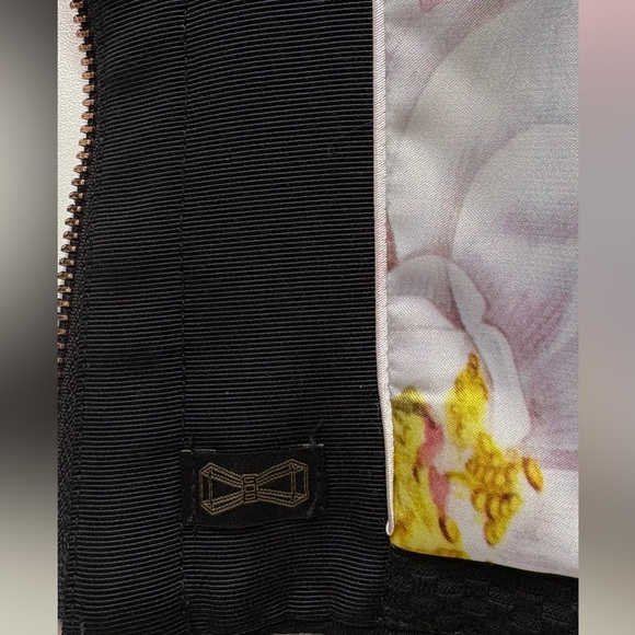Ted Baker Black Textured Zip Top with Rose Gold Hardware - Picture 10 of 12